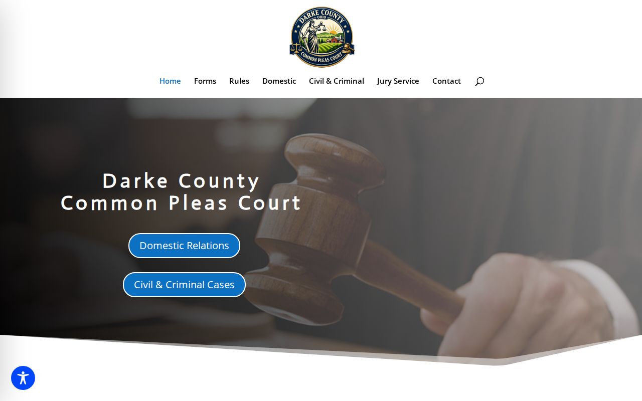 Darke County court docket Common Pleas Court access