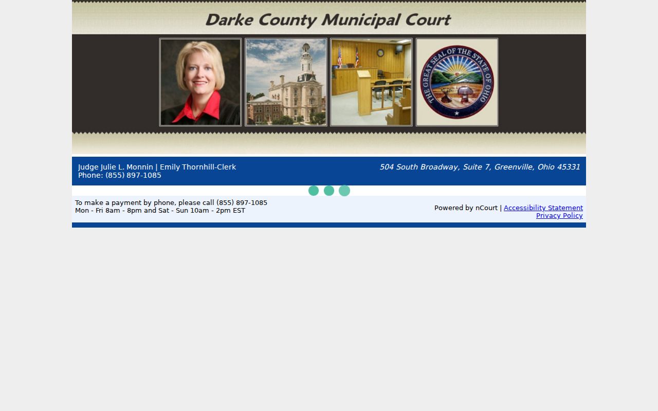 Darke County traffic court records nCourt citation payment lookup