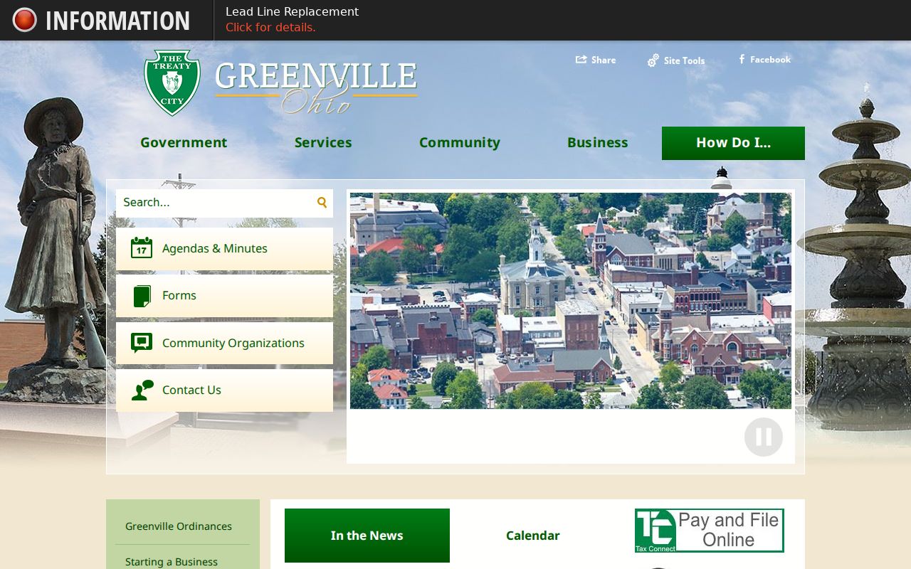 Greenville court records context at Greenville City Hall