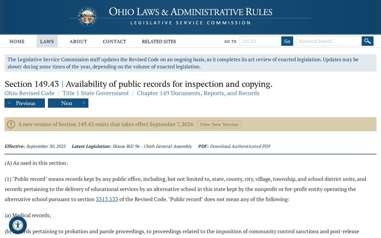 Darke County court docket public access under Ohio law