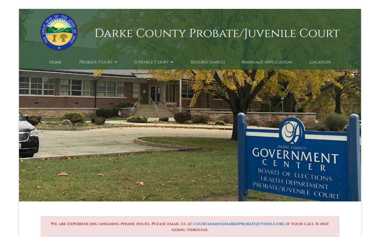Darke County court docket access through Probate and Juvenile Court